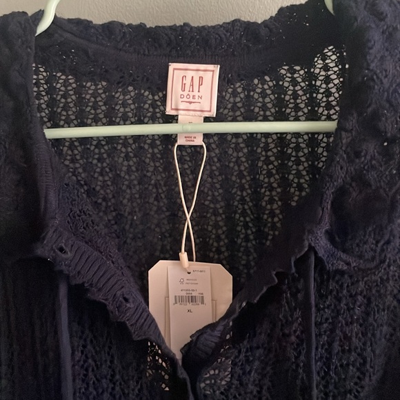 GapxDoen linen blend cardigan XL NWT - Picture 7 of 9